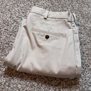 Brooks Brothers Advantage Chino Hudson Men's 31x30 Khaki Flat‎ Front Pants Dress